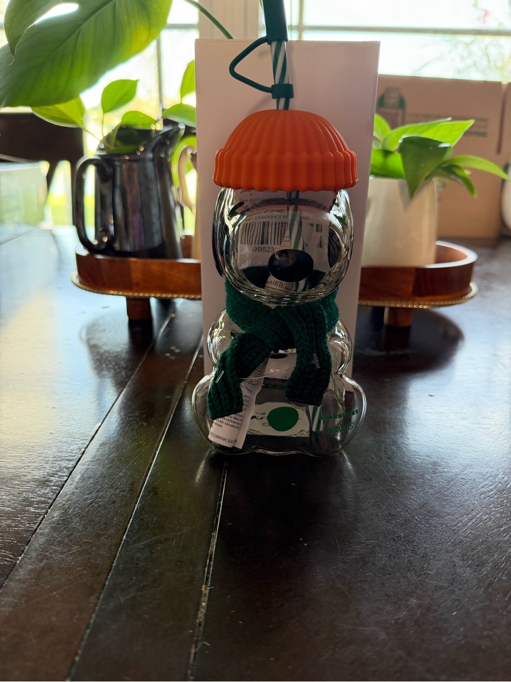 Brand New Starbucks Limited Edition Snoopy Glass Cup!
